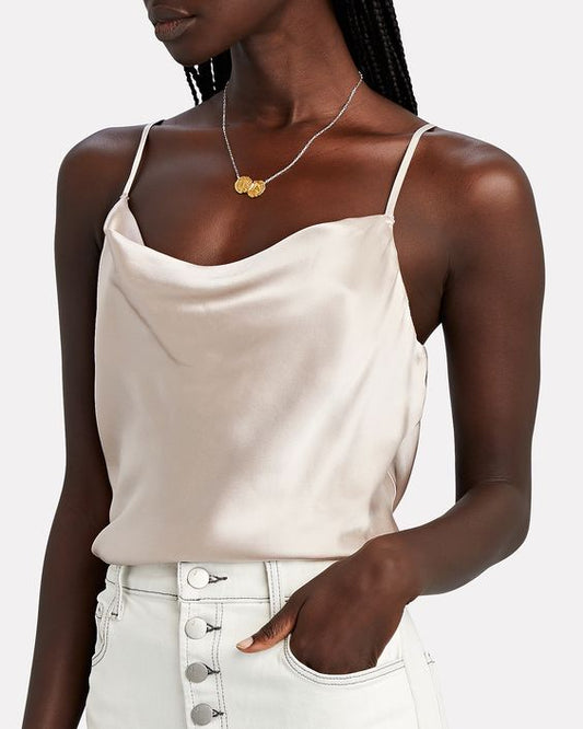 Silk Cami Top in Ivory